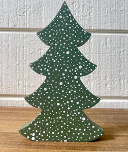 COLLINS: Large Green Dot Whimsical Tree
