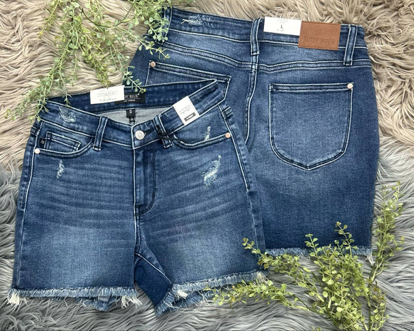 High Waist V Front Shorts