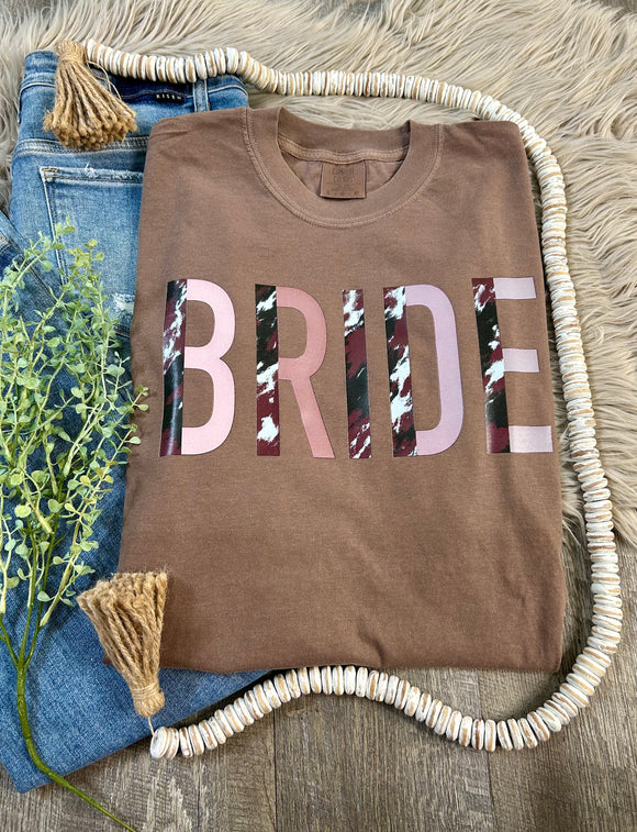 Cowhide Bride Comfort Colors Tee