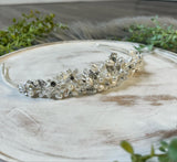 Crystal Pearl Flower Tiara
