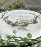 Pearl Crystal Flower Silver Hairband