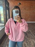 Bubblegum Pink 1/4 Zip