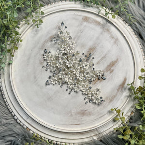 Flower Crystal Pearl Headpiece