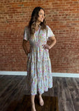 Pink Floral Maxi Dress