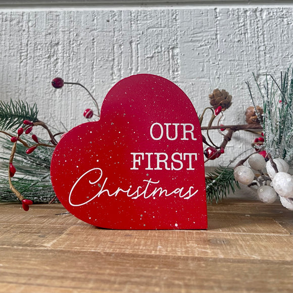 COLLINS: First Christmas Speckled Heart