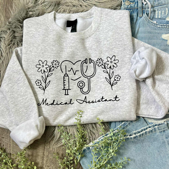 Medical Assistant Ash Crewneck
