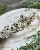 Crystal Pearl Flower Tiara