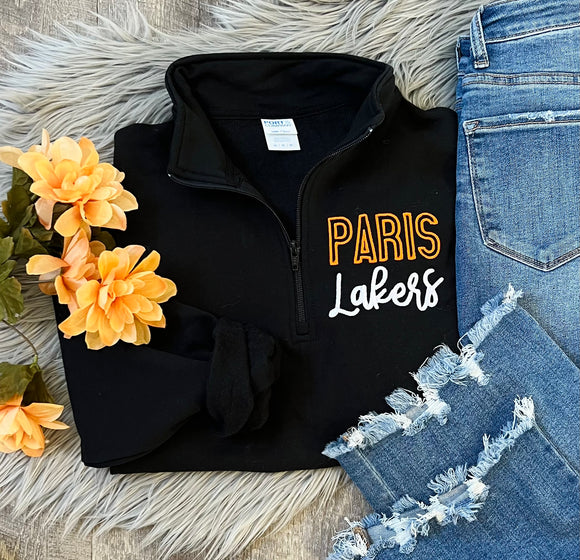 Paris Lakers Black 1/4 Zip