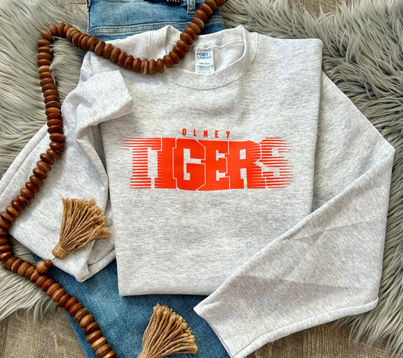 Olney Tigers Ash Crewneck