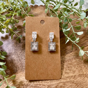 Rectangle Dangle Earrings