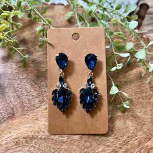 Navy Dangle Earrings