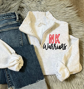 NK Warriors Ash 1/4 Zip