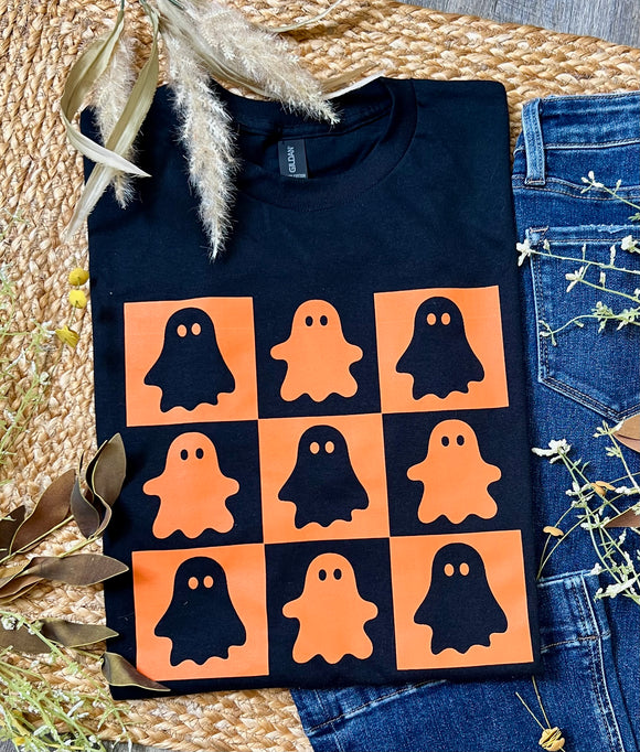 Ghost Checkerboard Black Tee