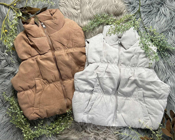 Ribbed Cropped Vests