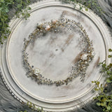 Flower Crystal Pearl Gold Hairband