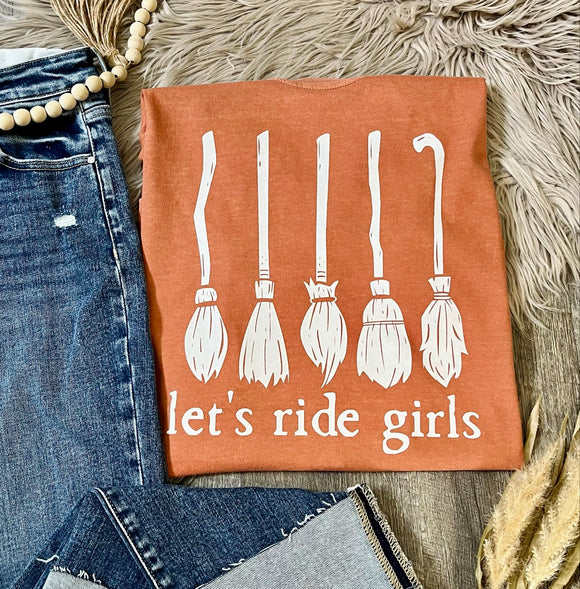 Let's Ride Girls Yam Comfort Colors Tee