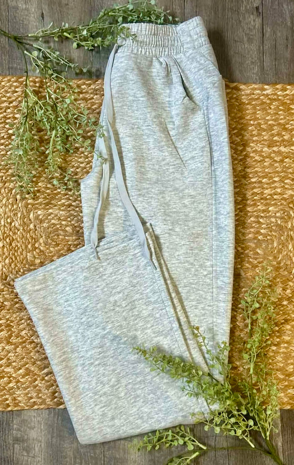 Drawstring Pants - Heather Grey