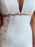 Light Gold Crystal Belt