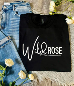 Wild Rose Black Tee