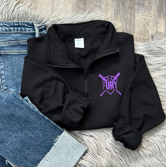 Fury Bats Black 1/4 Zip