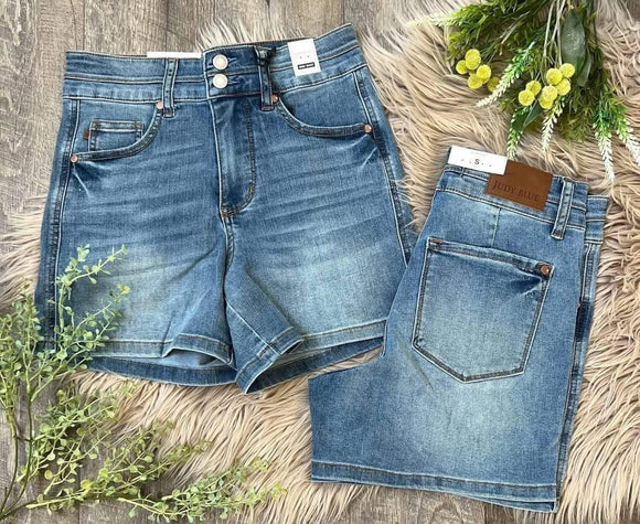 Two Button High Rise Shorts