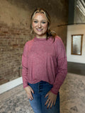 Soft Melange Long Sleeve Top