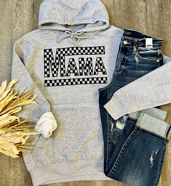 Checkered Mama Hoodie
