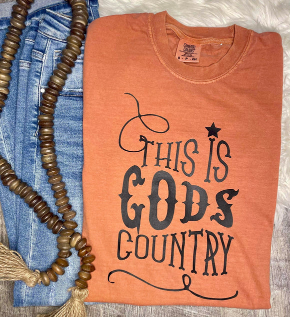 This is God's Country Comfort Colors Tee
