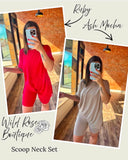 Oversized Tee & Bike Shorts Set