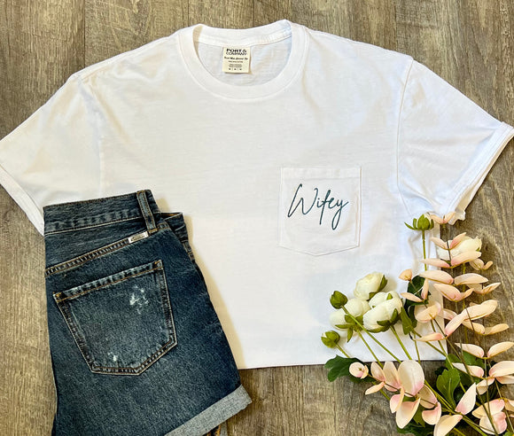 Wifey Pocket Tee