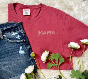 Brick Red Mama Tee