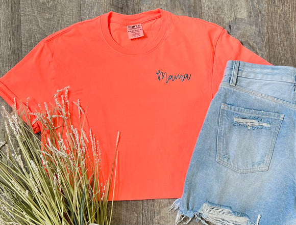 Coral Mama Tee