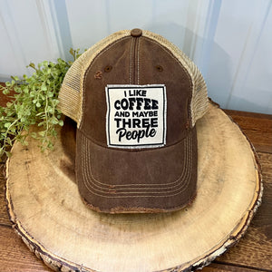 Coffee And People Trucker Hat