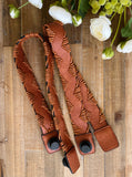 Versa Tote Yarn Stitched Interchangeable Straps- Brown