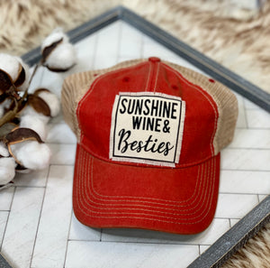 Sunshine, Wine & Besties Hat