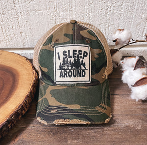 I Sleep Around Trucker Hat
