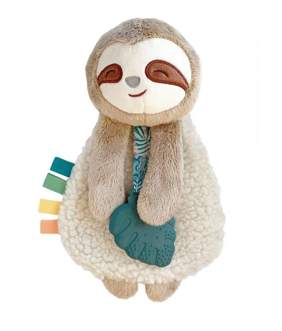 Itzy Lovey Sloth Plush Silicone Teether Toy