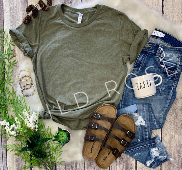 Essential T-shirt : Heather Olive
